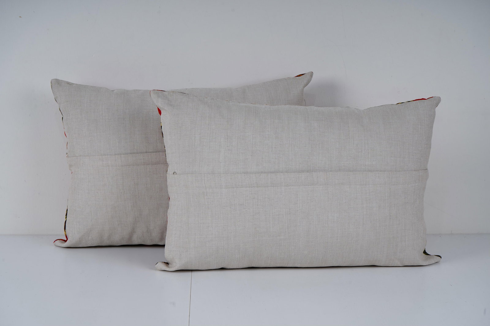 Old Uzbek Trade Cloth Pillow Cover - A Pair - 4