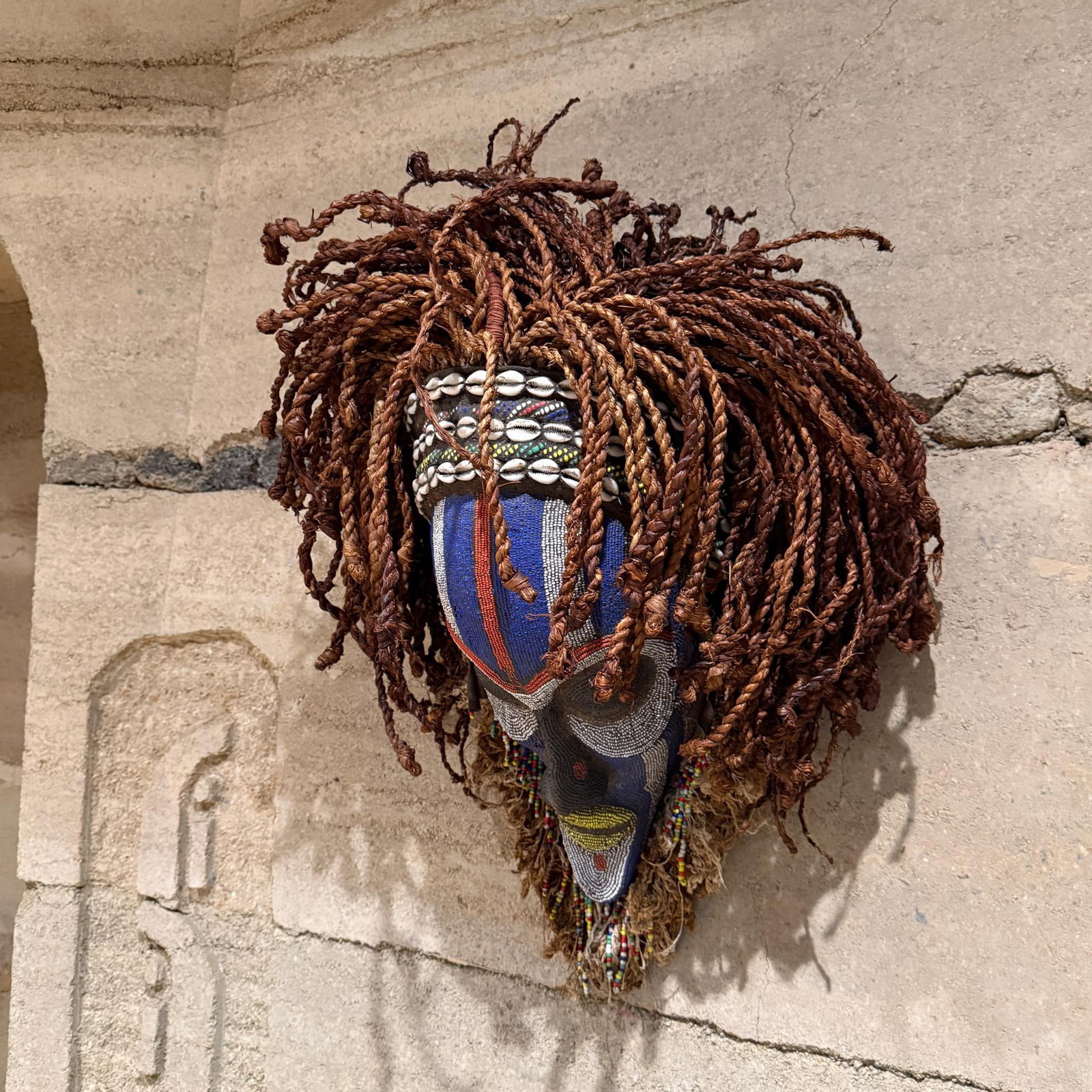 Mwana Pwo Mask Chokwe - Angola African Decortive Wall Art Sculpture - 2