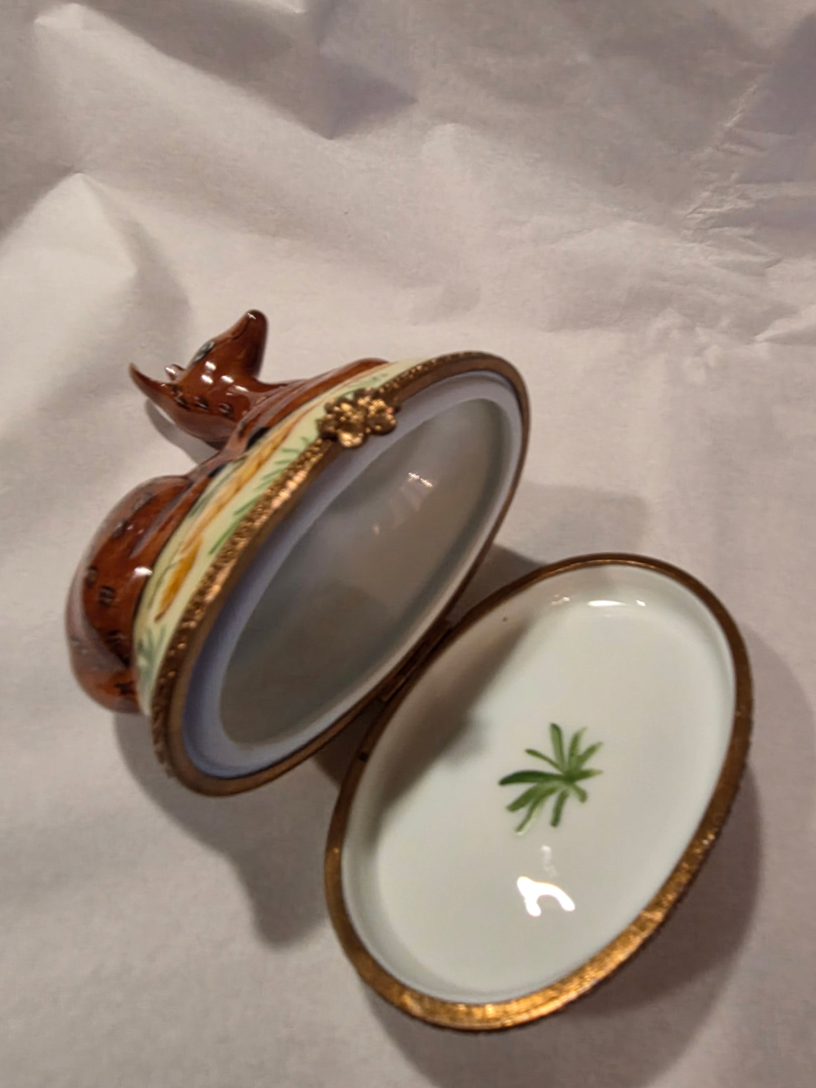 Limoges Porcelain Deer Box - 2