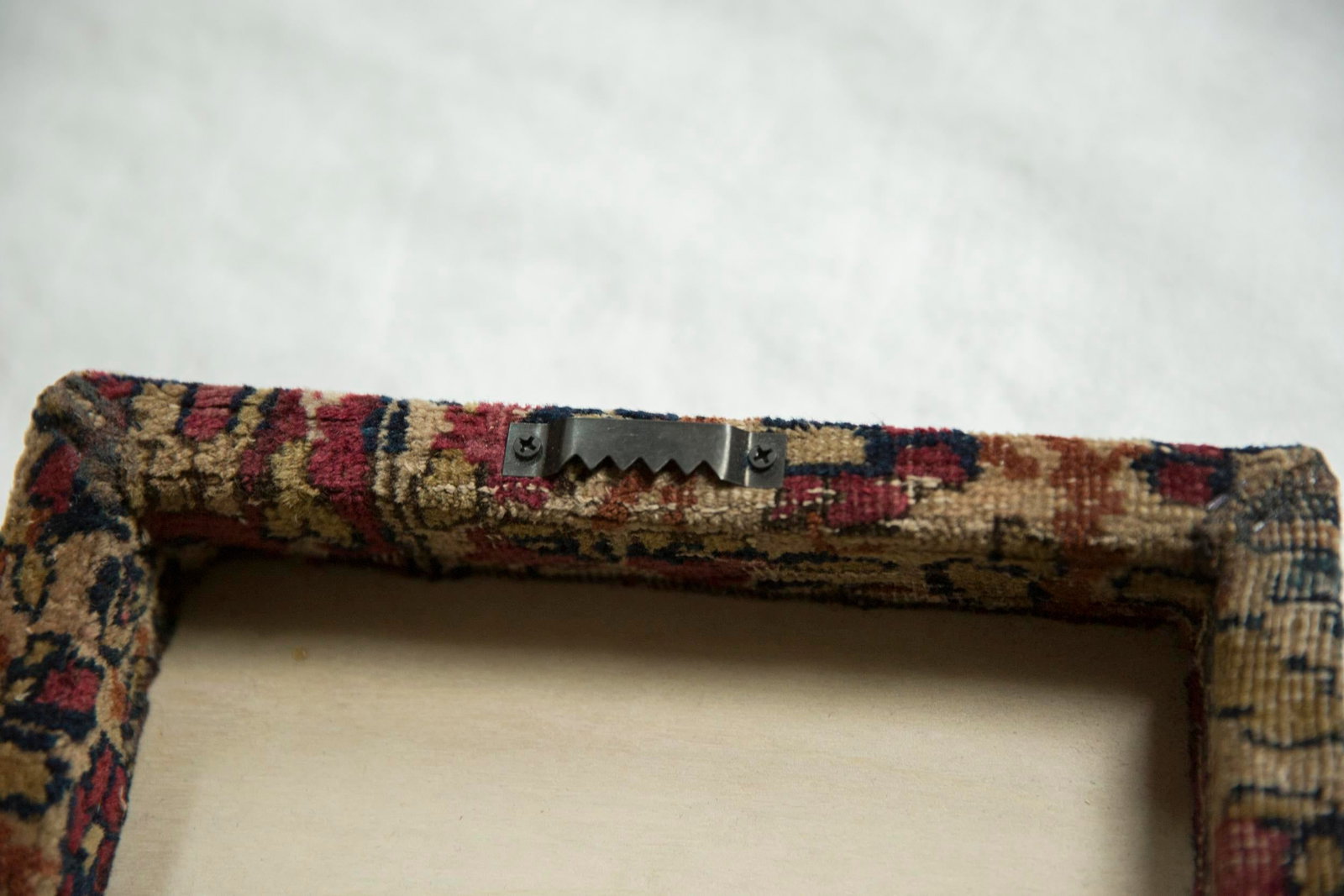 Decorative Cork Board Antique Kerman Rug Fragment Art - 3