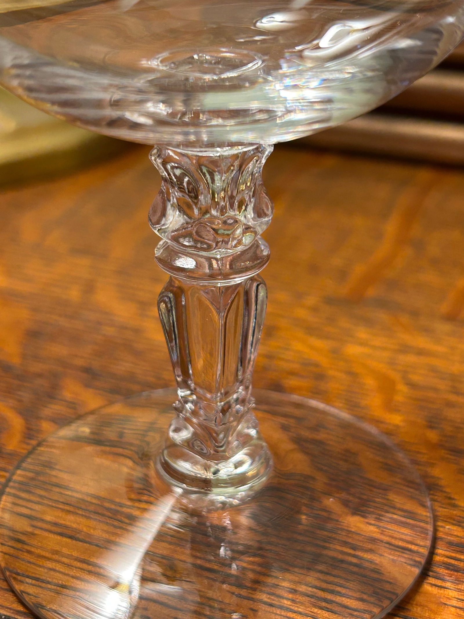 Mid 20th Century Fostoria "Holly Clear" Coupes or Low Sherbets - A Set of 4 - 5