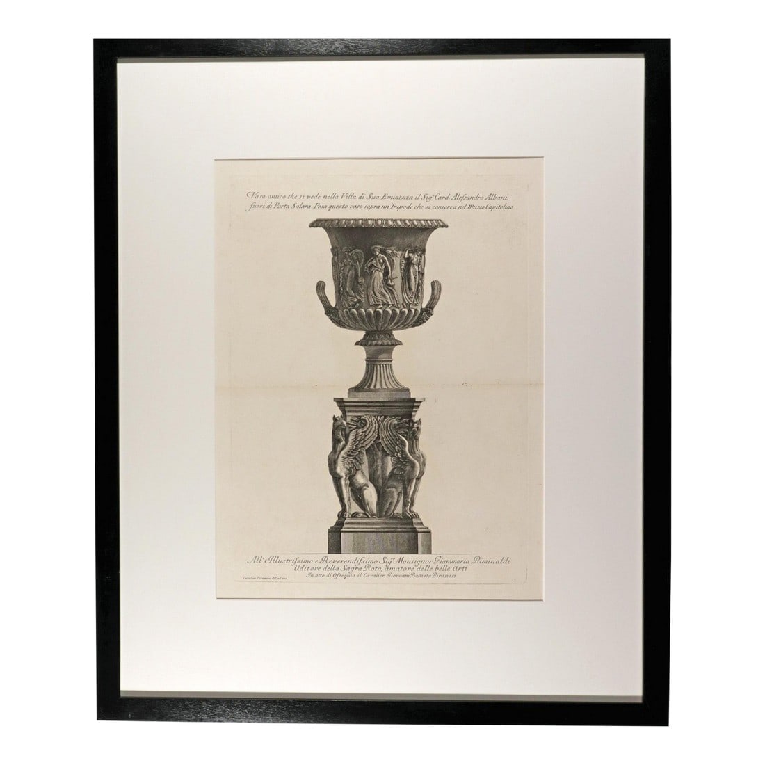 Giovanni Battista Piranesi (Italian, 1720–1778), Engraving of an Urn (1 of 10)