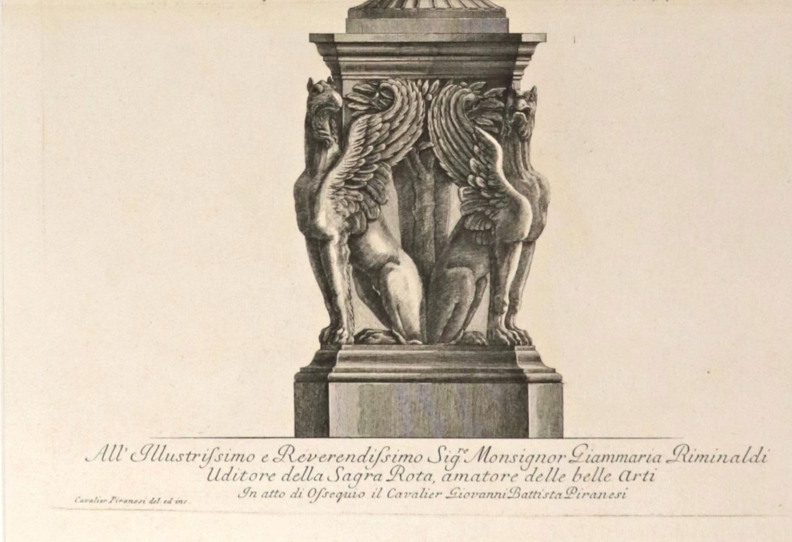 Giovanni Battista Piranesi (Italian, 1720–1778), Engraving of an Urn - 9