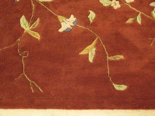 Approx: 7 X 9 Sculptured 100% Wool Room Size Rug - 3