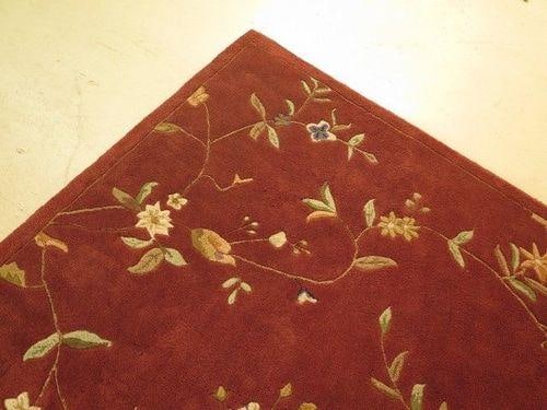 Approx: 7 X 9 Sculptured 100% Wool Room Size Rug - 6