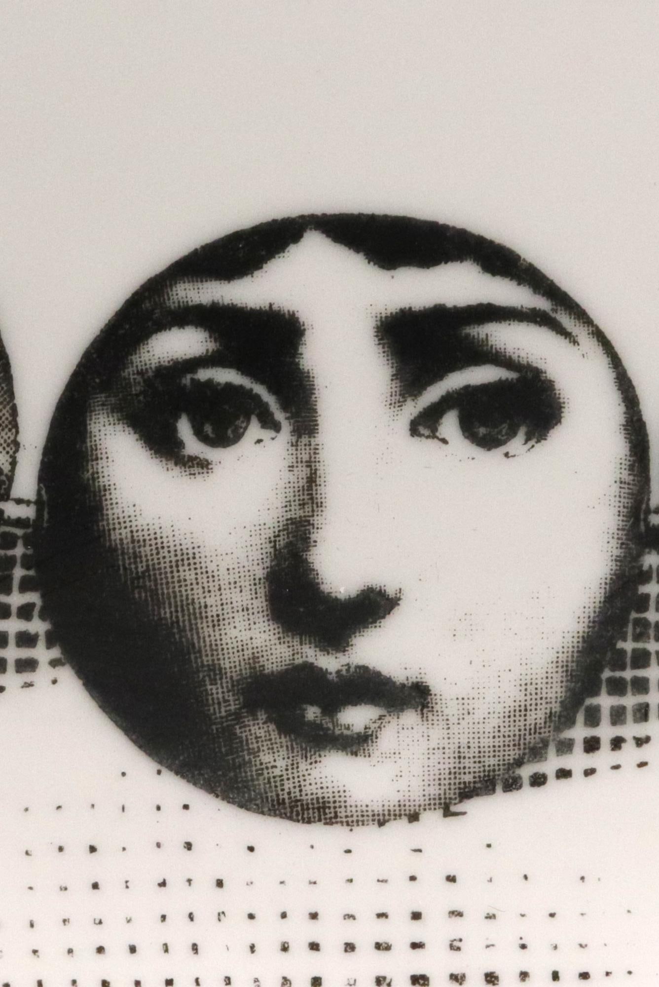 Piero Fornasetti Porcelain Themes & Variation Plate, Number 107 - 2