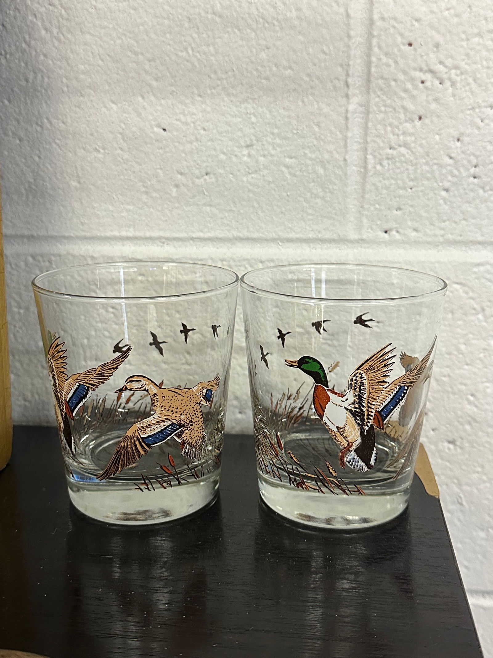 Pair of Vintage Libbey Lowball Whiskey Duck Glasses - 3