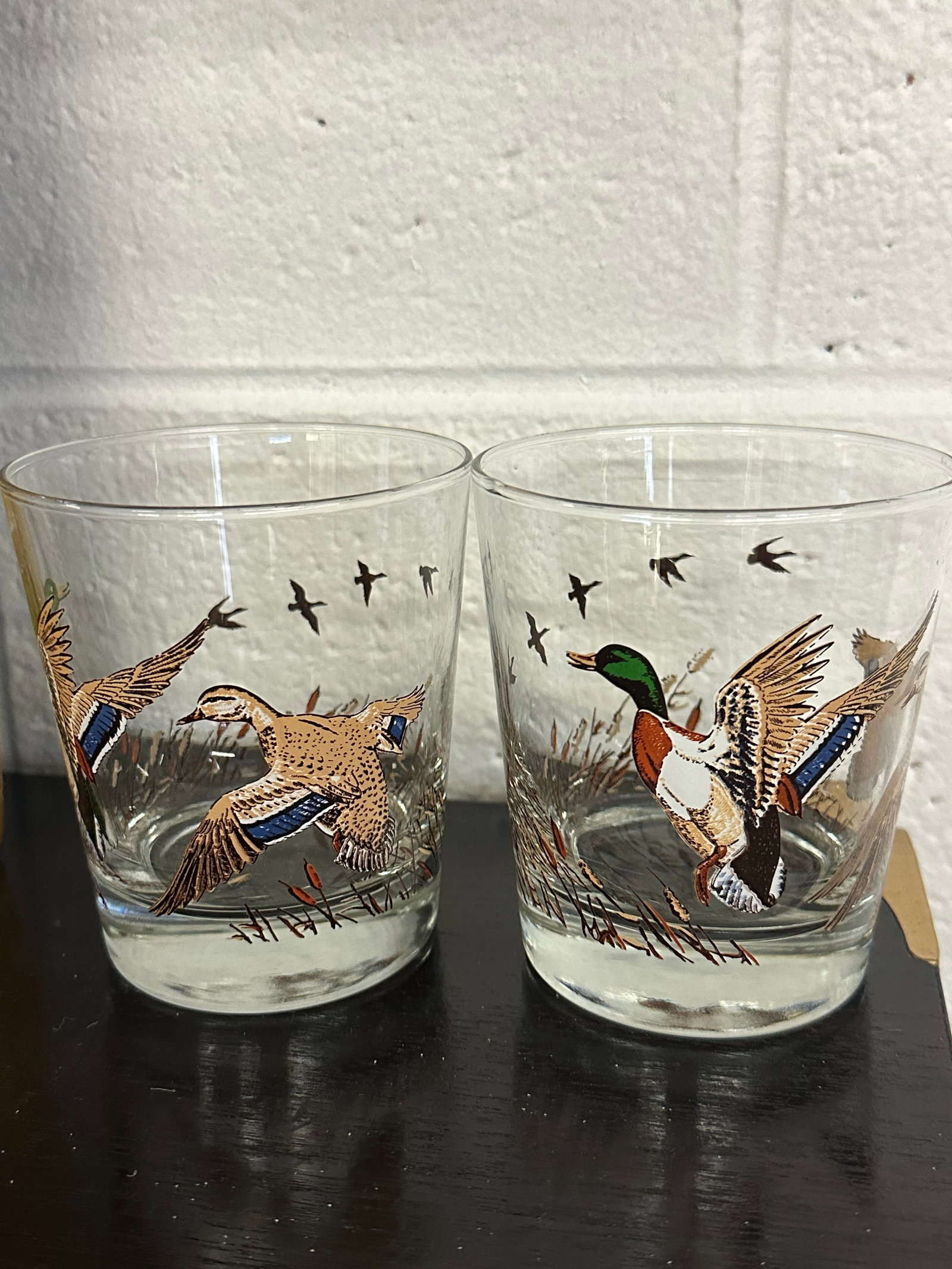 Pair of Vintage Libbey Lowball Whiskey Duck Glasses - 6