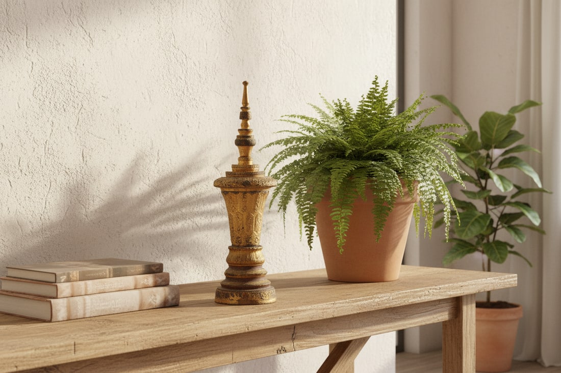 Tall & Slim Gold Thayo Stupa - 2