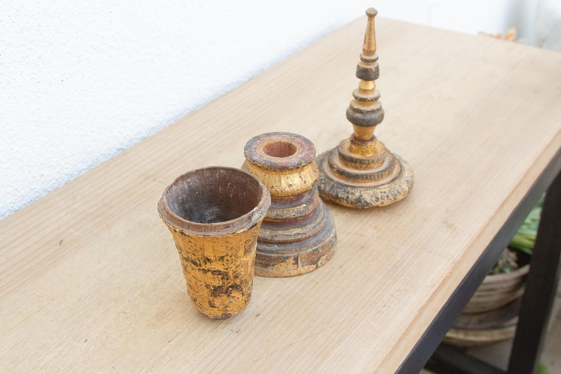 Tall & Slim Gold Thayo Stupa - 7