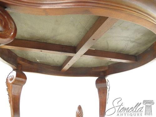 Marble Top Rococo Style Mahogany Table With Carved Paw Feet - 6