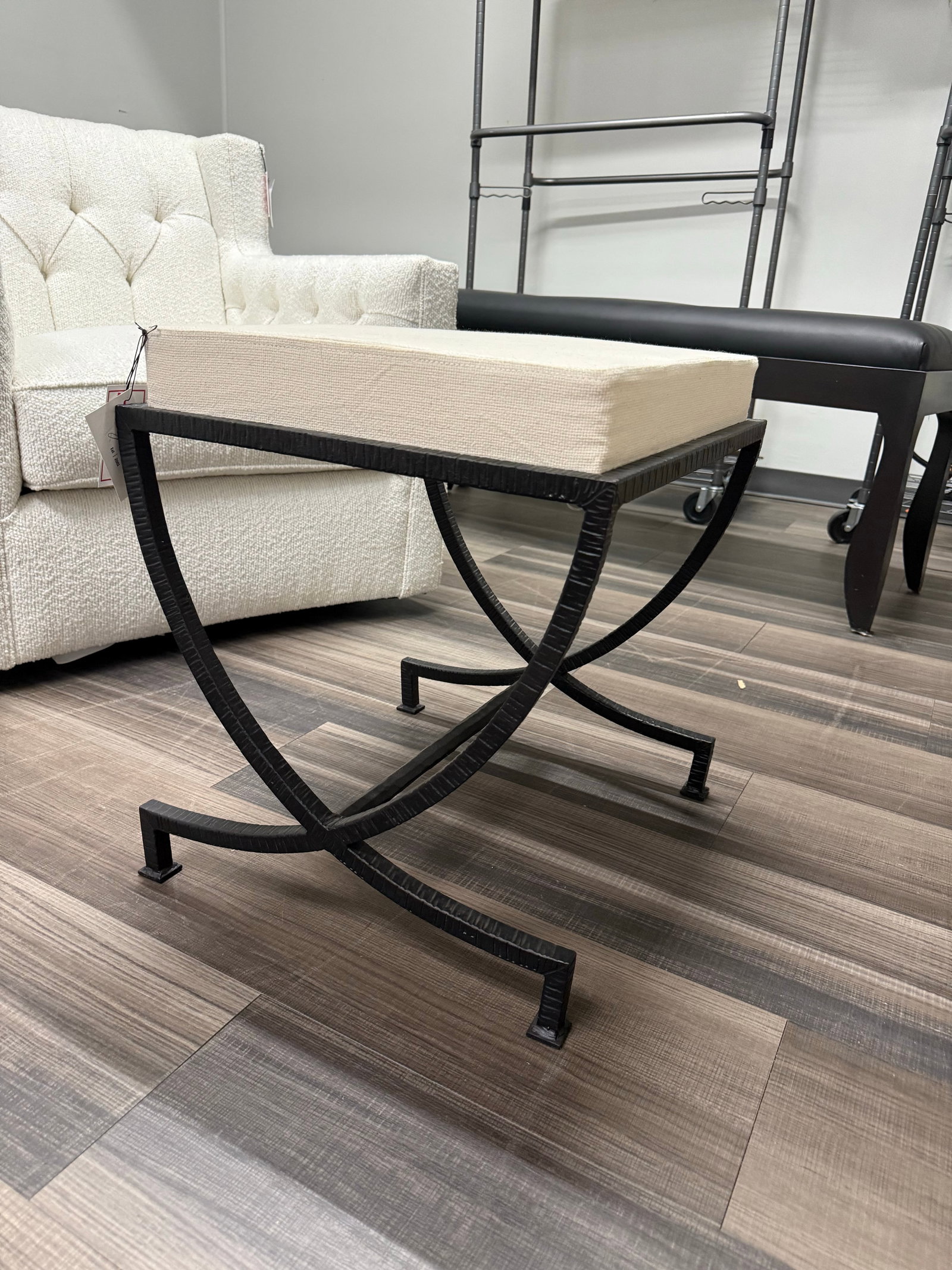 Calice Stool Hand Forged Rustic Iron - 2