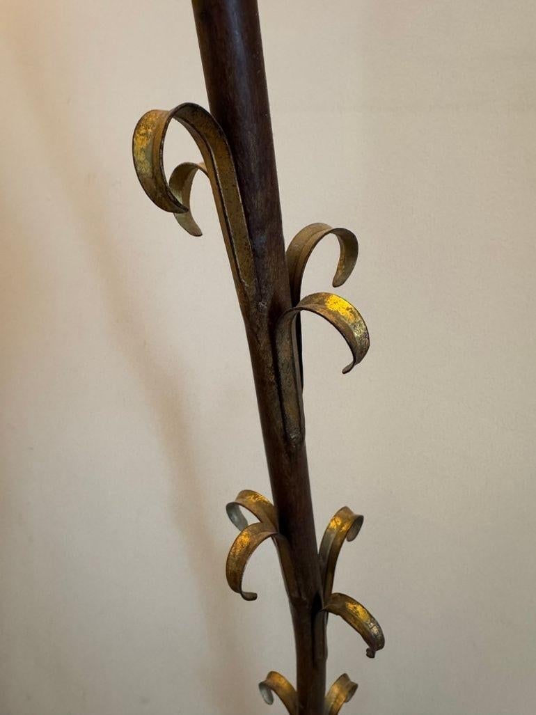 Vintage Elegant Double Long Wall Sconce With Honey Colored Murano Glass Diffuser - 7