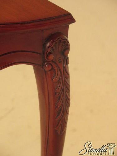 Small French Style Carved Mahogany Accent or Occasional Hall Table - 6