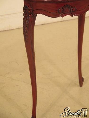 Small French Style Carved Mahogany Accent or Occasional Hall Table - 7
