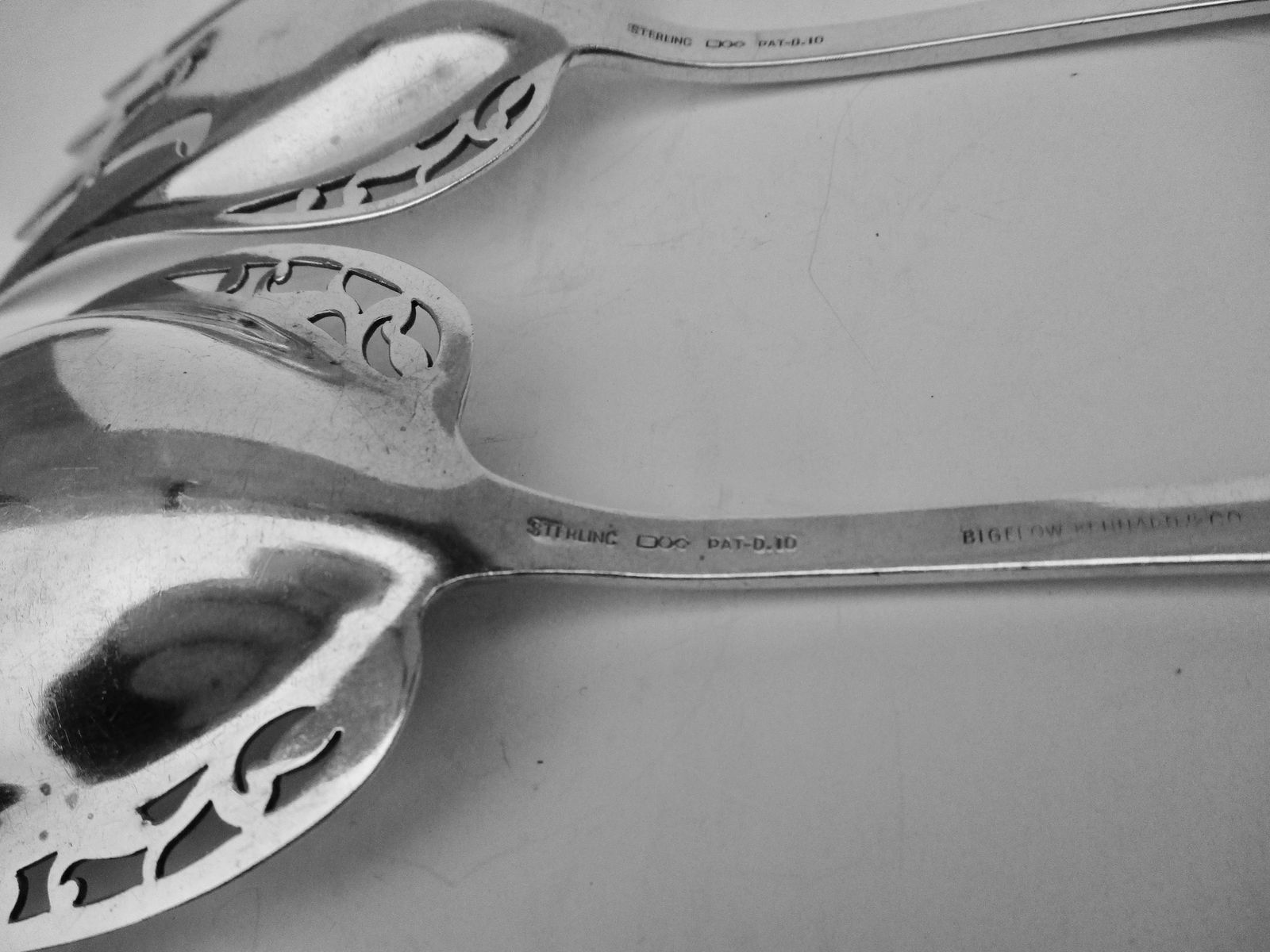 Sterling Silver Salad Set by Reed & Barton Circa 1910 - Set of 2 - 7