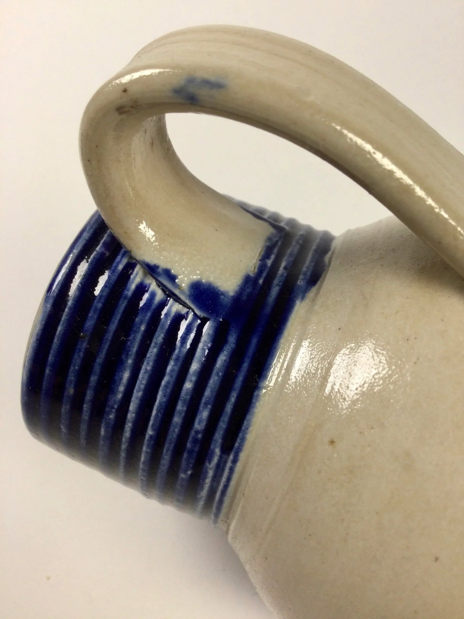 Hand Thrown Clay Cobalt Mini Pitcher - 6