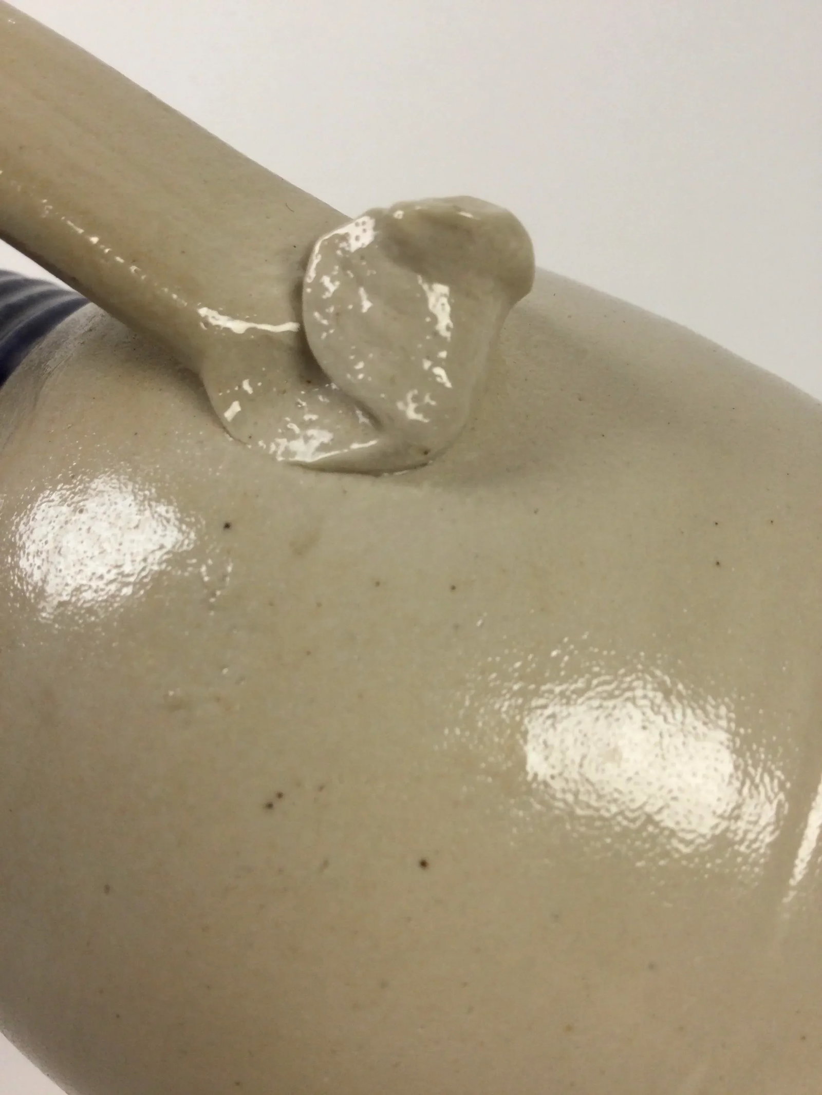 Hand Thrown Clay Cobalt Mini Pitcher - 7