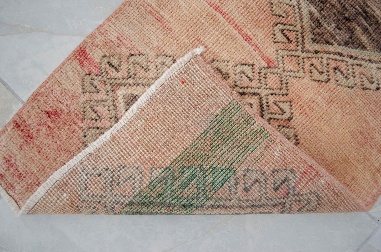 1970s Vintage Hand Knotted Small Rug - 7