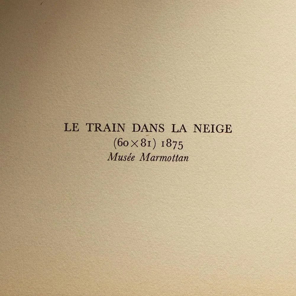 1950 After Claude Monet "Train in the Snow" First Edition Parisian Full-Color Print - 4