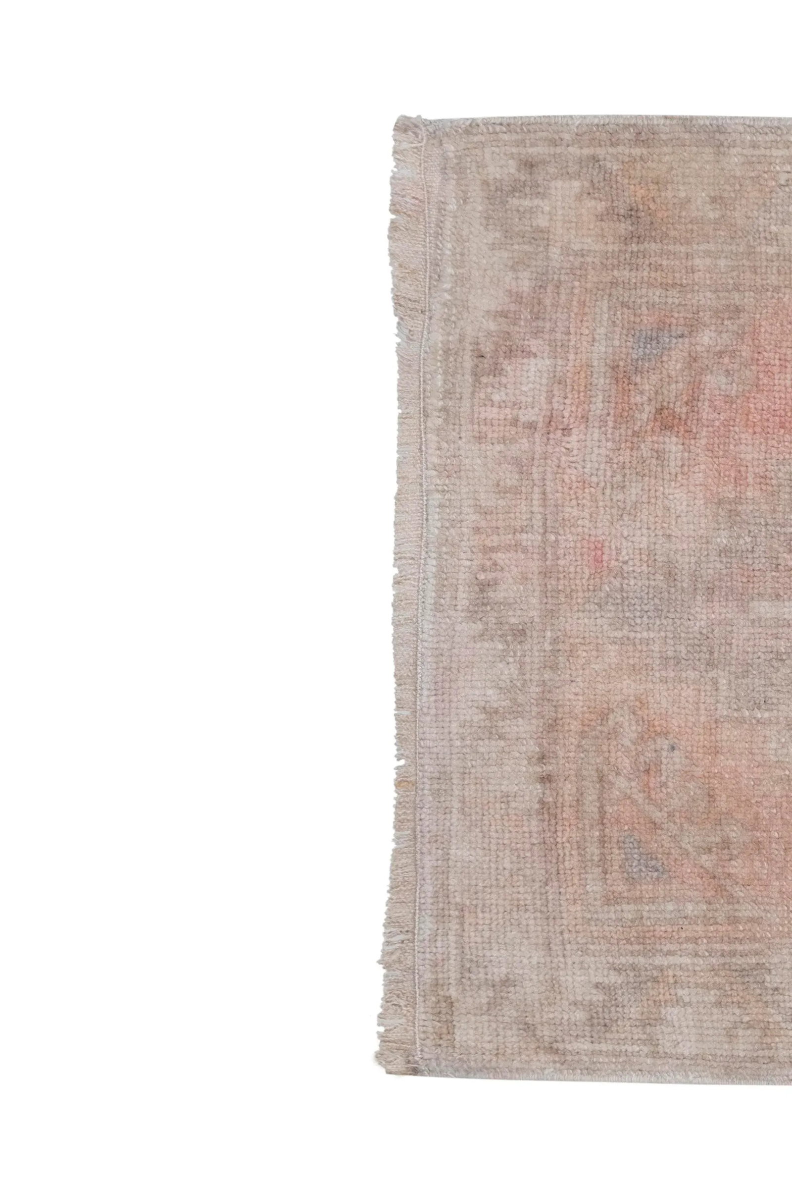 Small Kurdish Rug Distressed Low Pile Yastik Mat Faded Colors Rug 1'9" X 2'12" - 3