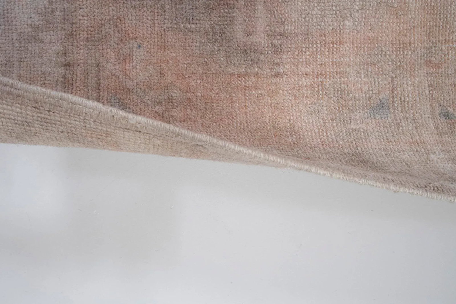 Small Kurdish Rug Distressed Low Pile Yastik Mat Faded Colors Rug 1'9" X 2'12" - 7