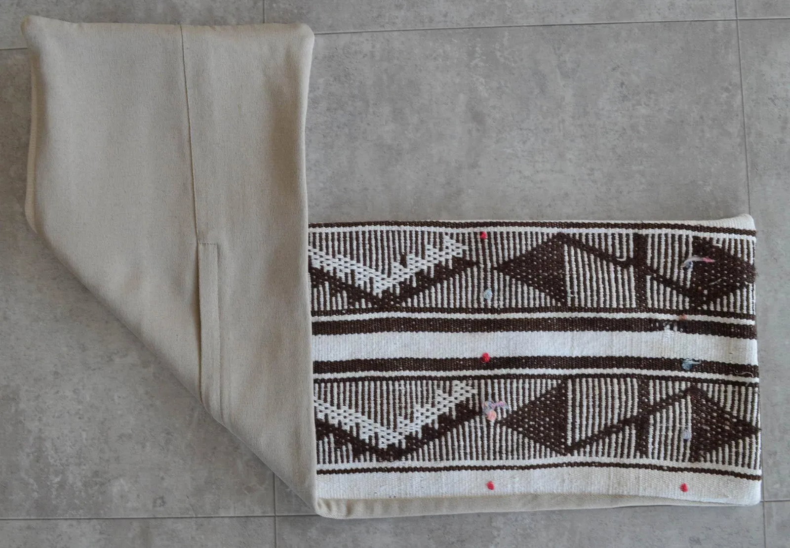 1970s Turkish Kilim Lumbar Pillow Cover - 4