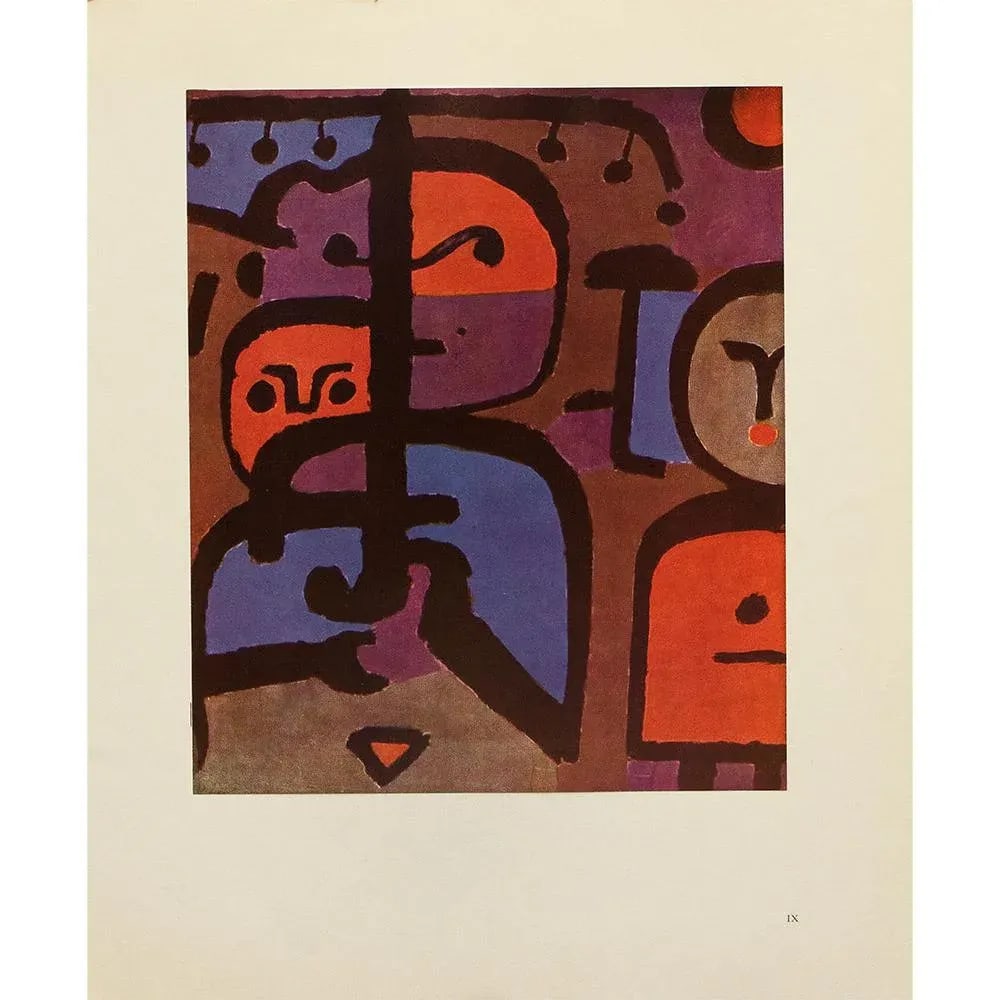 1969 After Paul Klee "Three Young Exotics" Full Color Print - 7