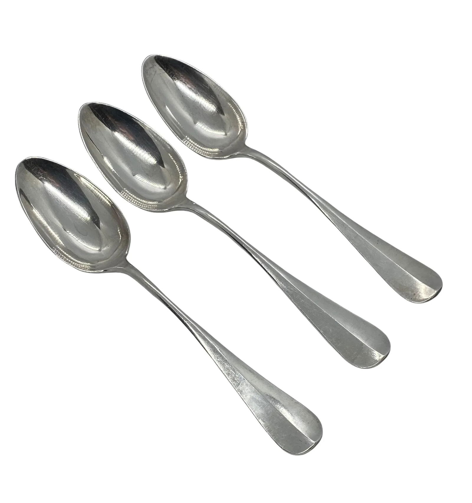 Late 19th Century French Armand Frenais "Blanc" Pudding Spoons - Set of 3 - 2