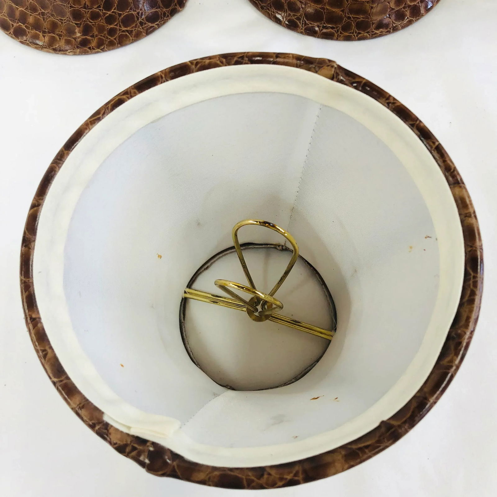 Animal Print Faux Leather Chandelier Shades - Set of 5 - 7