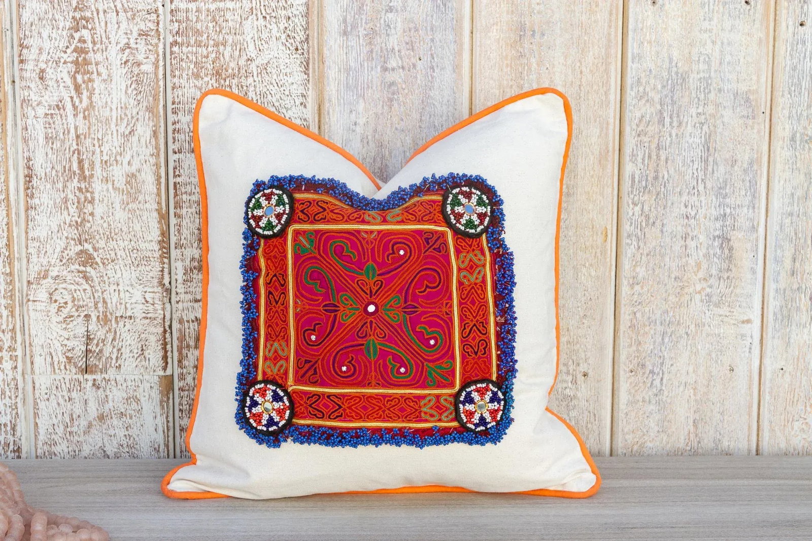 Herik Vintage Boho Throw Pillow Cover - 3