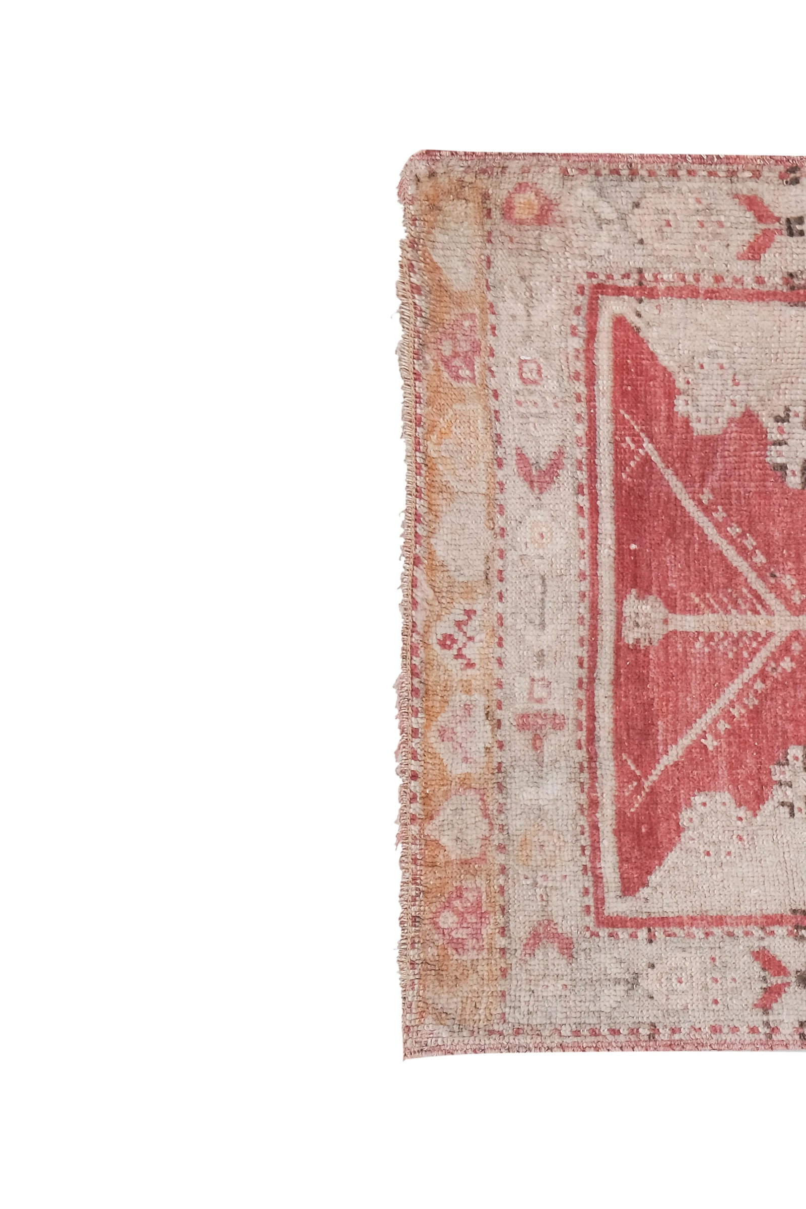 Vintage Muted Turkish Tan Rug Mat 1'8'' X 3'1'' - 4