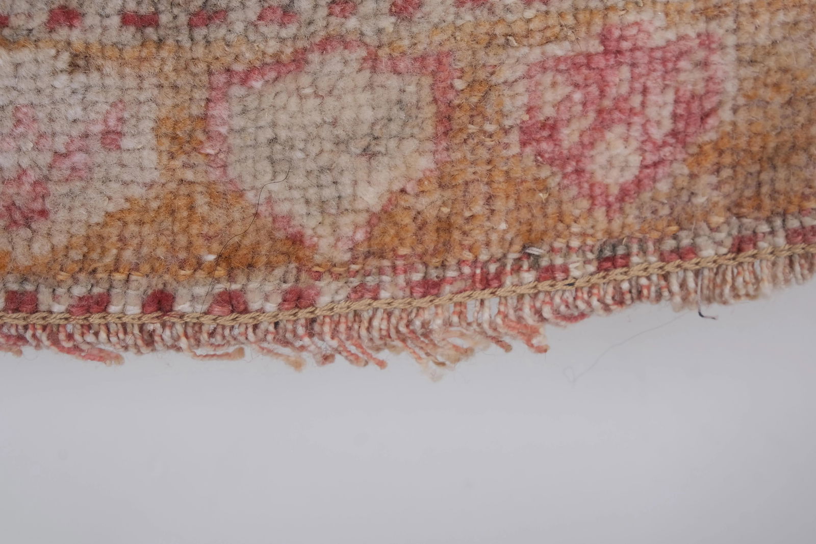 Vintage Muted Turkish Tan Rug Mat 1'8'' X 3'1'' - 7