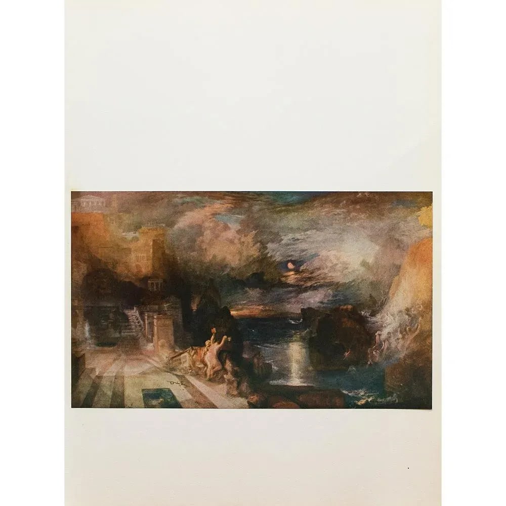 1960 After J. Turner "The Parting of Hero and Leander - From the Greek of Musaeus" Vintage First Lim - 2