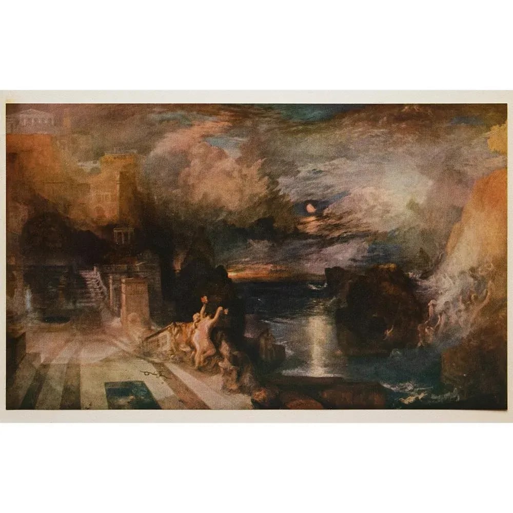 1960 After J. Turner "The Parting of Hero and Leander - From the Greek of Musaeus" Vintage First Lim - 7