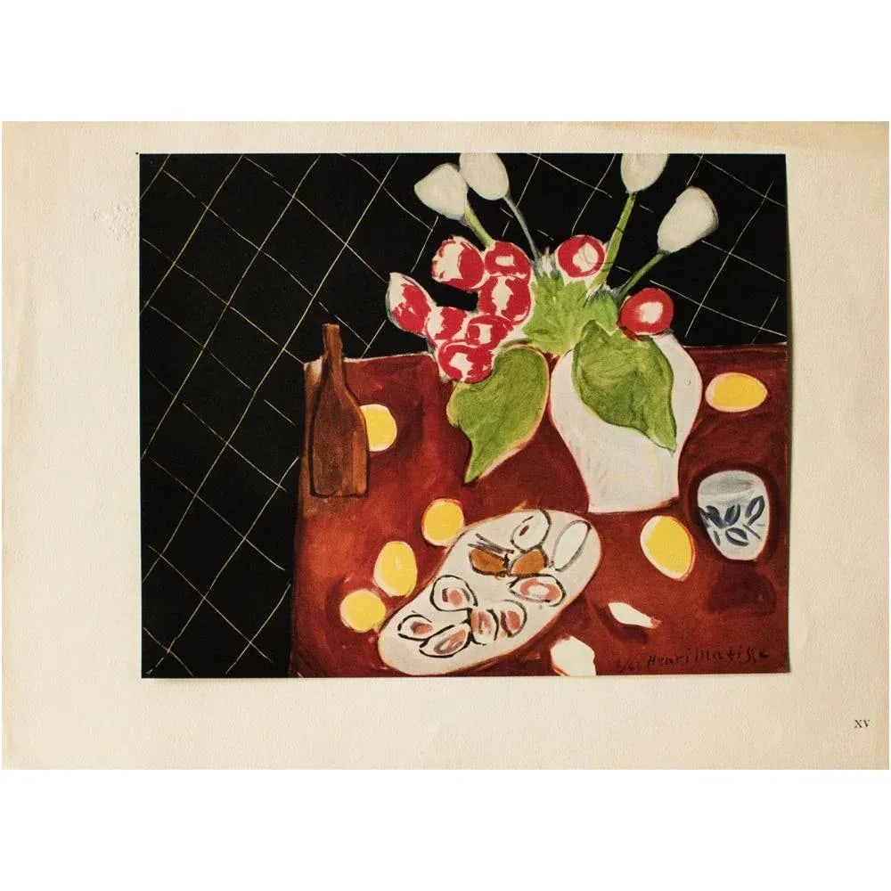 1946 After Henri Matisse "Still Life. Tulips and Oysters", First Edition Period Parisian Lithograph - 7