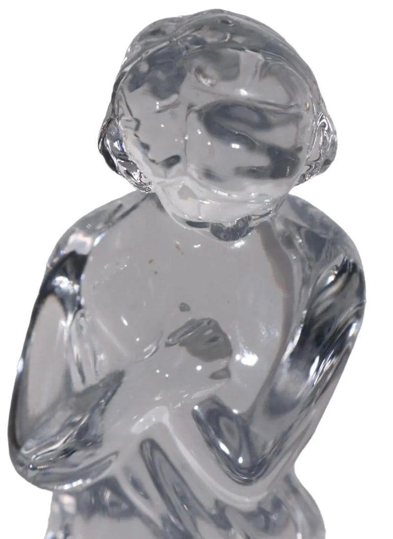 Cambridge Glass Draped Lady Flower Frog - 7