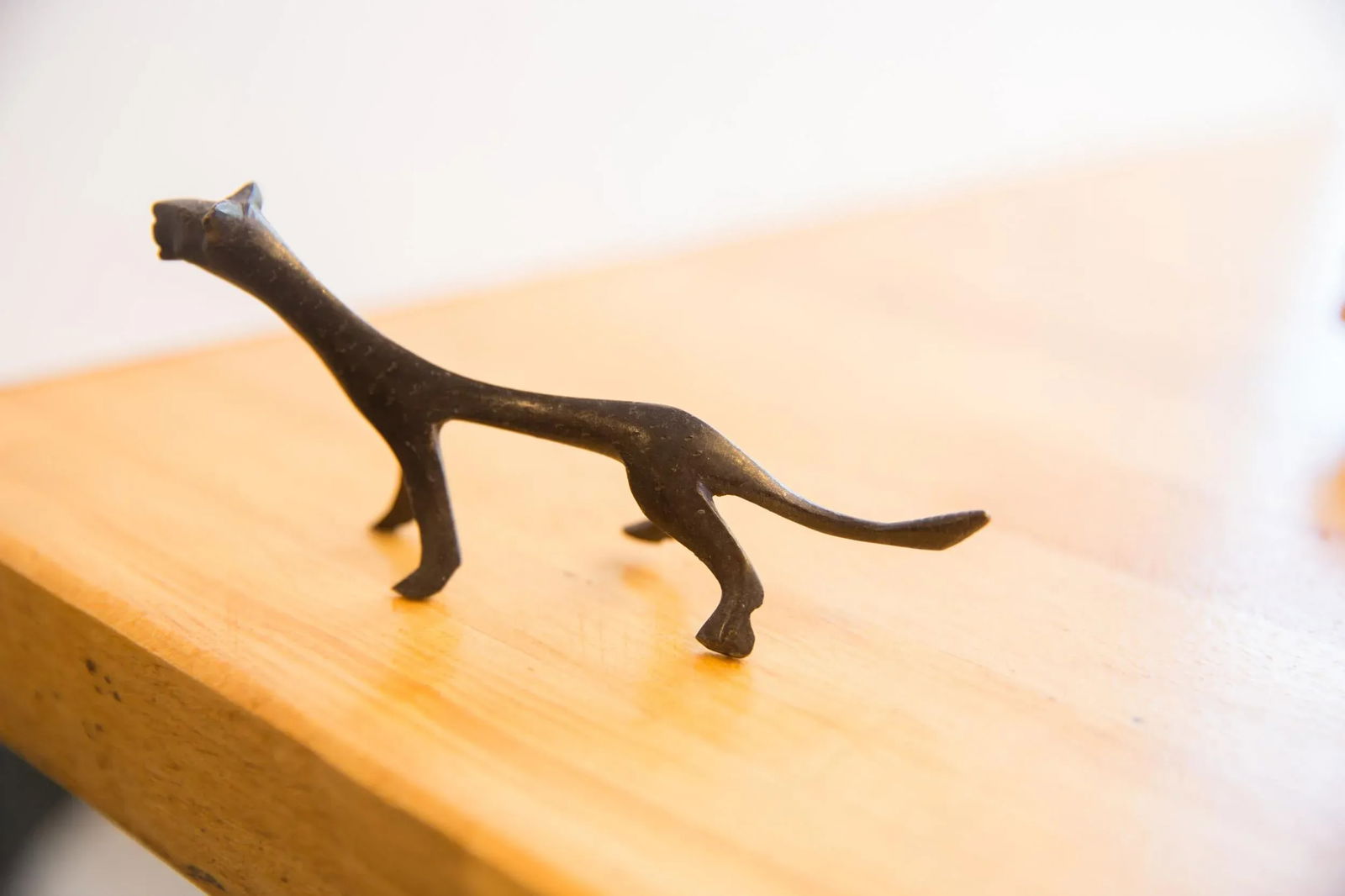 Vintage African Cheetah With Dark Patina - 4