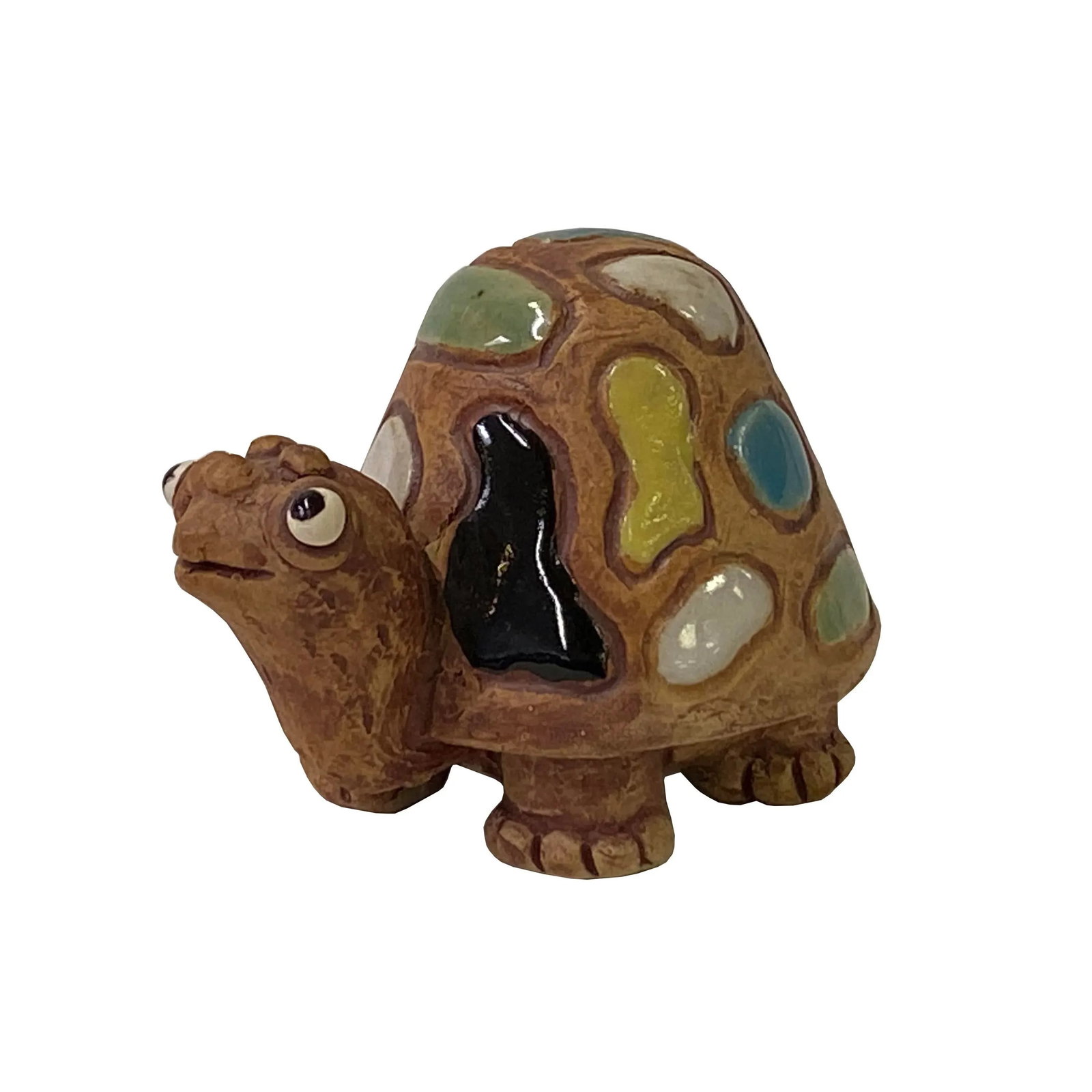 Handmade MultiColor Small Ceramic Turtle Figure Display Art - 9