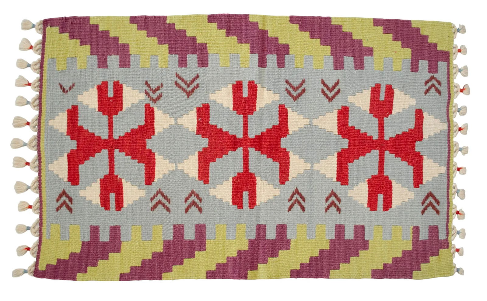 2010s Turkish Rug Hand-Woven Kilim Rug - 2' X 3'2" - 7