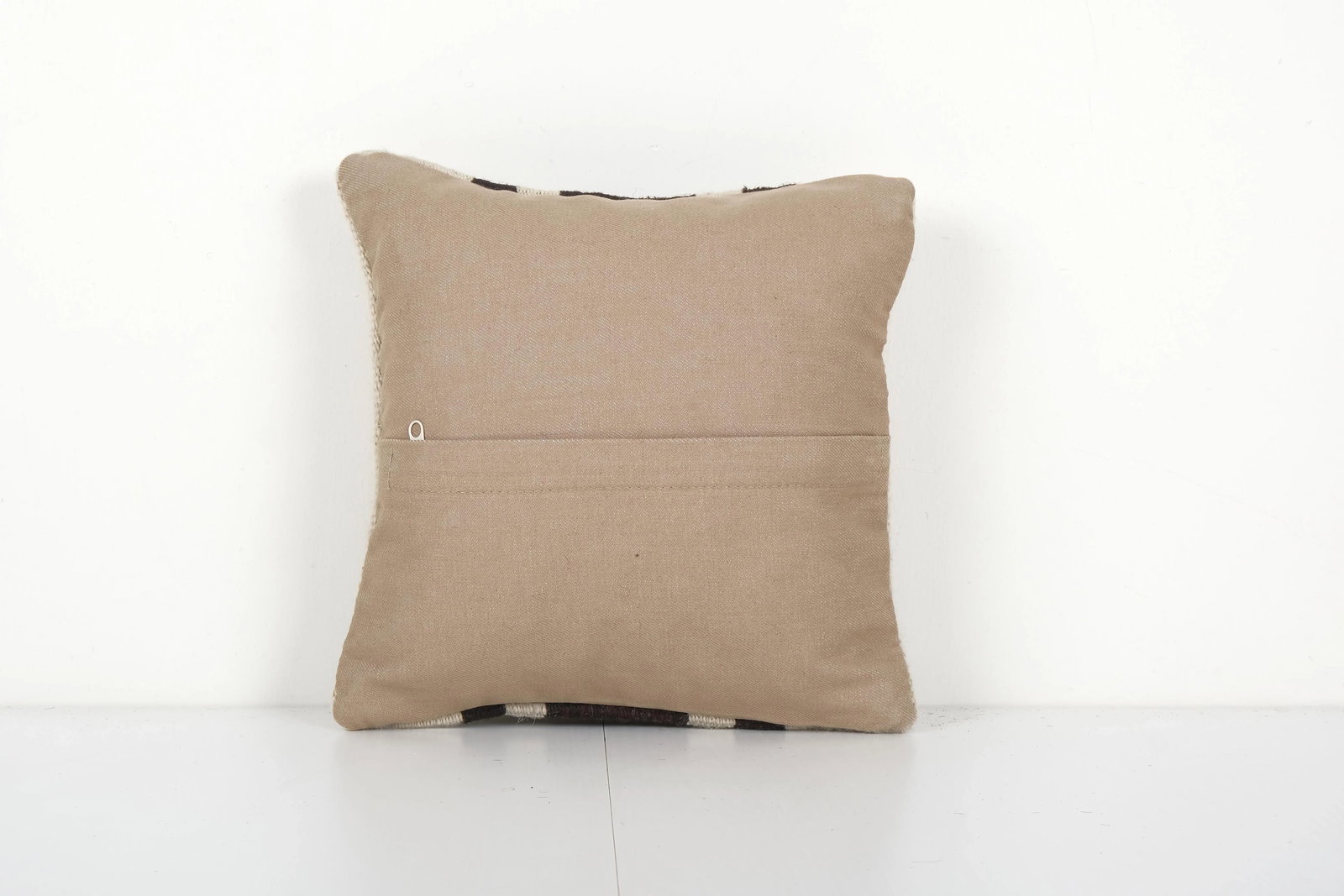 Square Hemp Organic Kilim Pillow Case - 4