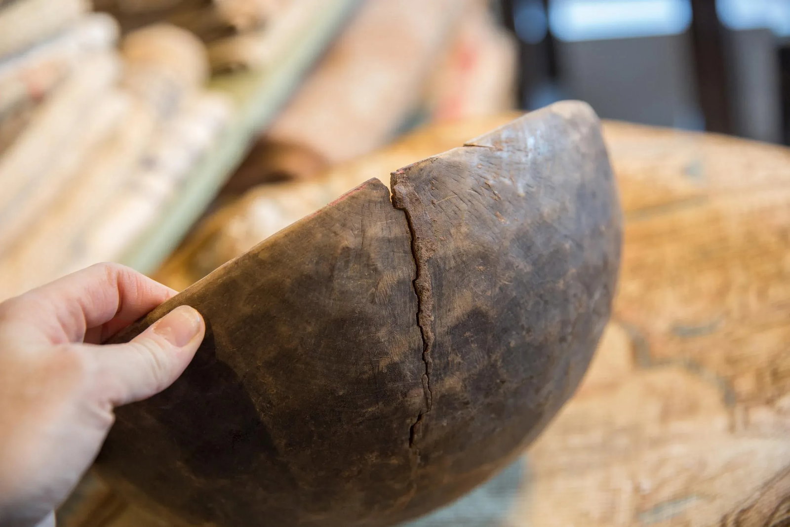 Vintage Wooden African Bowl - 2