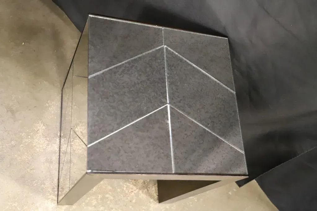 West Elm Mirrored Side Table - 6