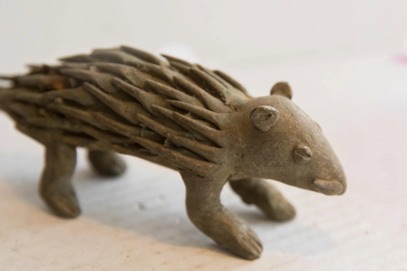 Vintage African Porcupine Sculpture - 7