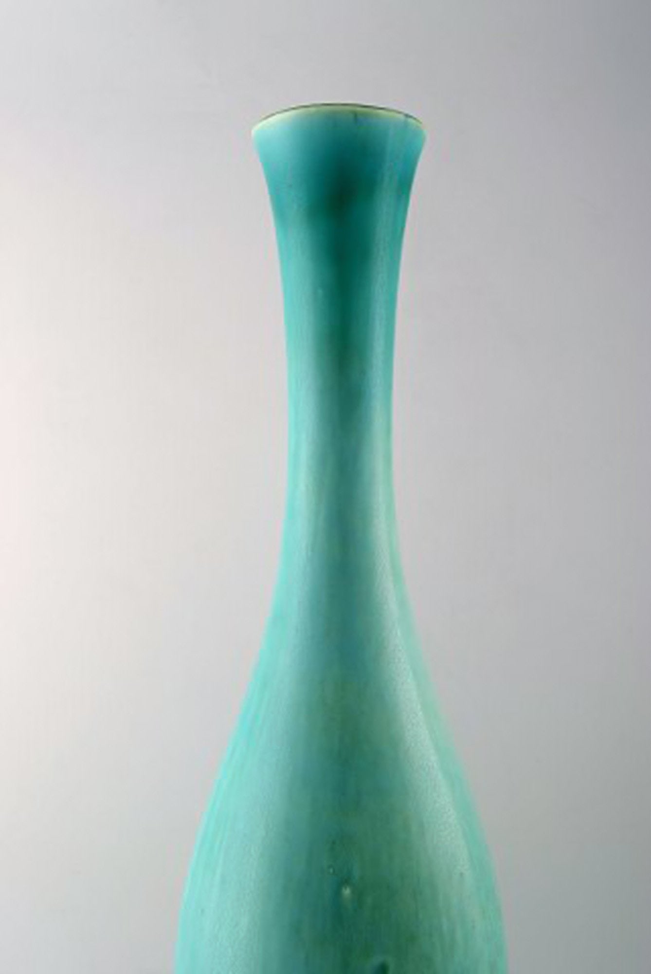Carl Harry Stålhane, Rörstrand very large and rare floor vase in ceramics. - 3