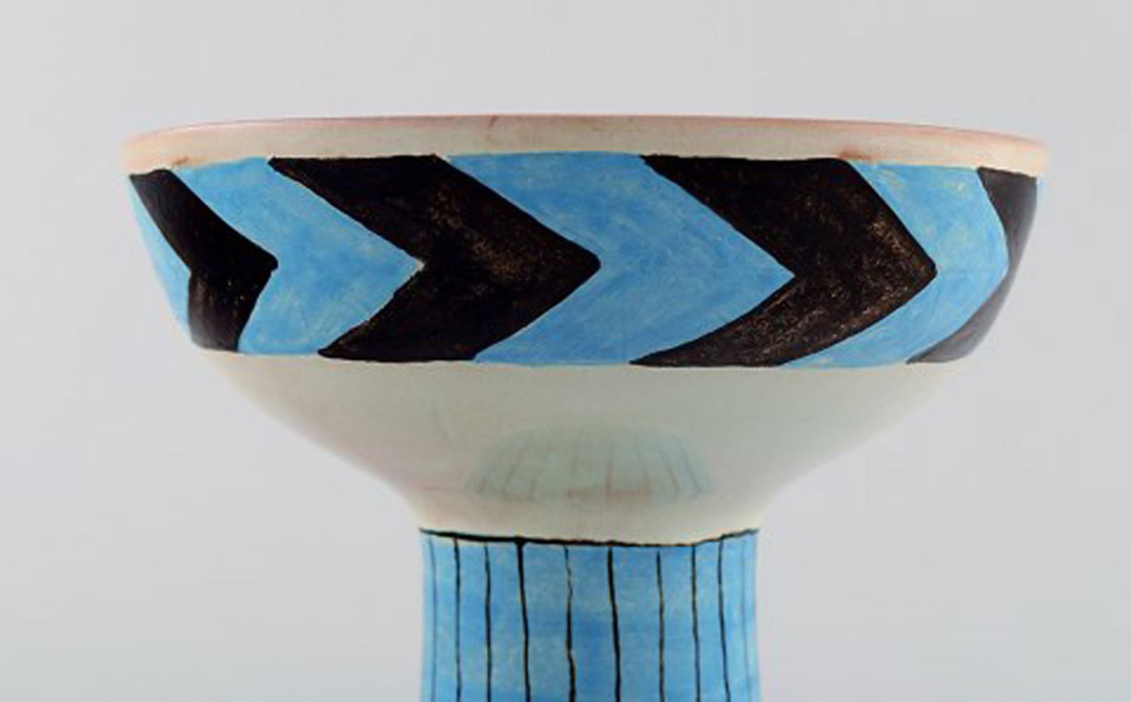 Carl-Harry Stålhane for Rörstrand / Rørstrand. A pair of modernist hand painted - 5