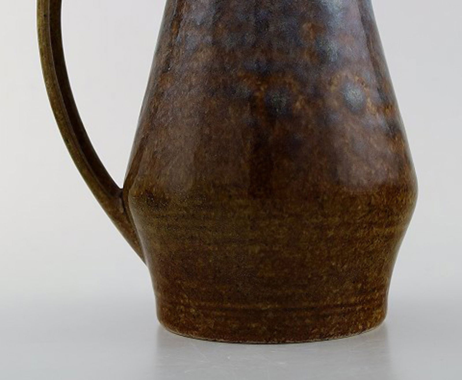Carl Harry Stålhane for Rörstrand. Jug with lid in glazed stoneware. Beautiful glaze in - 5