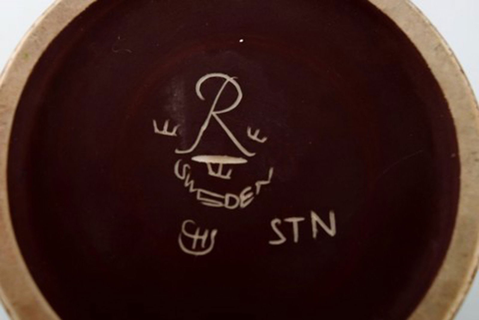 Carl Harry Stålhane for Rörstrand. Jug with lid in glazed stoneware. Beautiful glaze in - 6