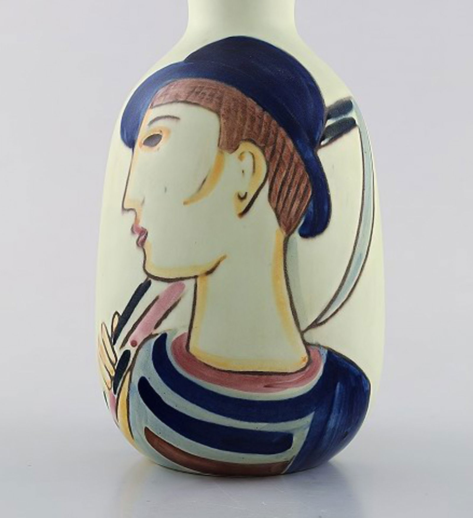 Carl-Harry Stålhane for Rörstrand / Rørstrand. Vase in glazed ceramics. Hand painted - 4