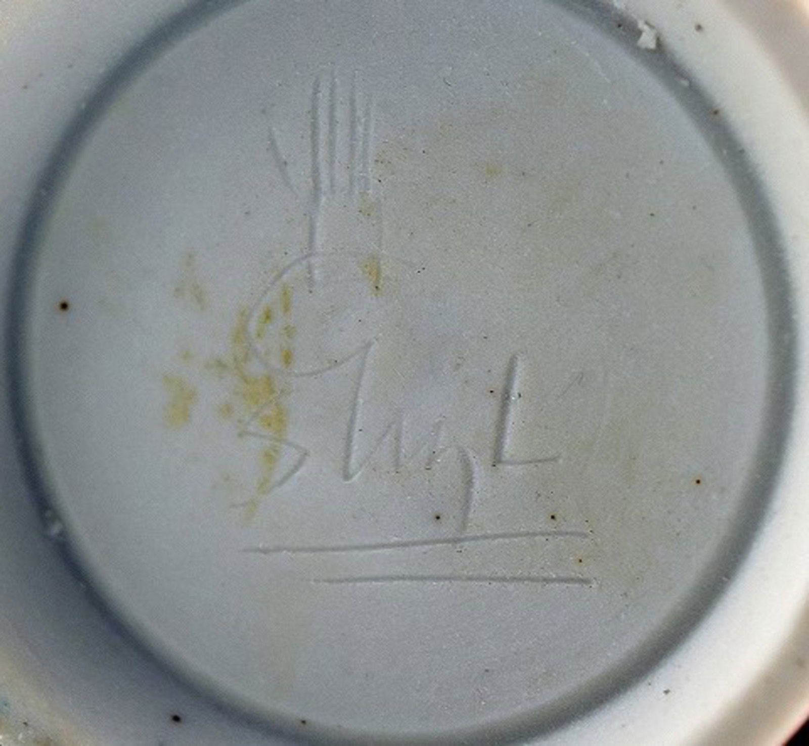 Stig Lindberg (1916-1982), Gustavberg Studio hand, ceramic miniature vase / bowl. - 3